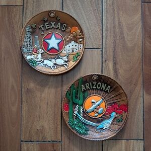 Texas & Arizona Vintage Art Plates (OS)